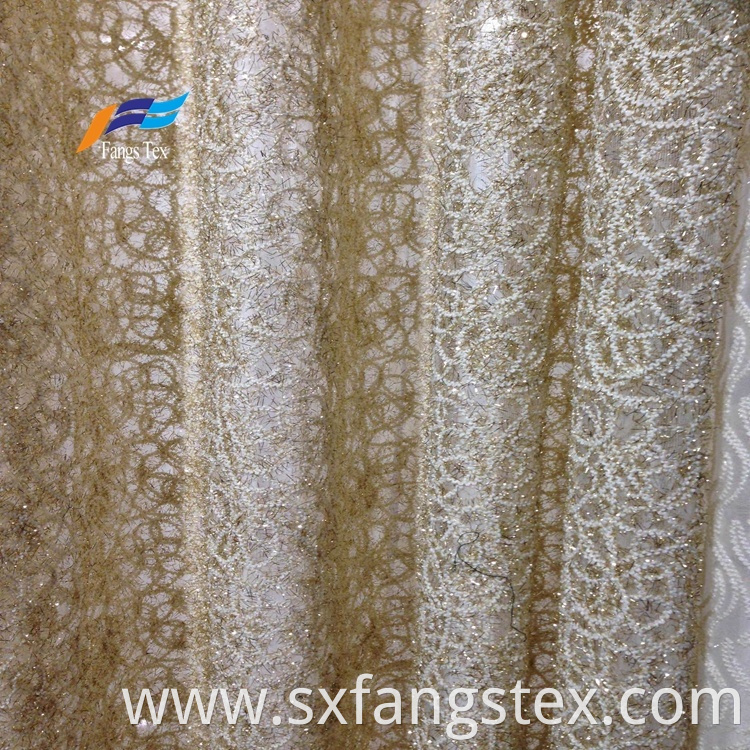 100% Polyester Embroidered Wide Voile Curtain Fabric 2